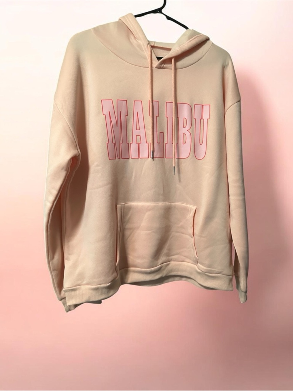 Malibu Pink Hoodie Sweatshirt - Unbranded - Picture 2 of 4
